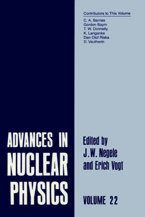 Advances in Nuclear Physics - 