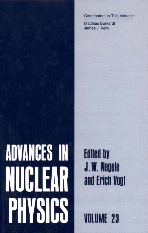 Advances in Nuclear Physics - 