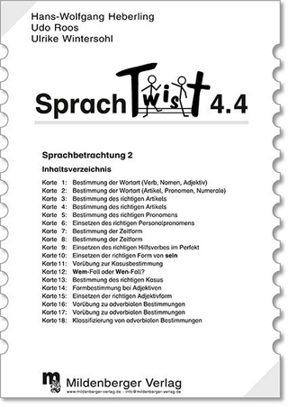Sprachtwist. Lesen - Spannen - Kontrollieren / 4. Schuljahr: Arbeitskarten mit Selbstkontrolle für Deutsch: 5 Arbeitskartenprogramme mit je 18 Karten