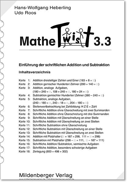 Mathetwist. Rechnen - Spannen - Kontrollieren / Mathetwist 3.3 - Wolfgang Heberling, Udo Roos