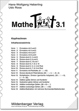 Mathetwist. Rechnen - Spannen - Kontrollieren / Mathetwist 3.1