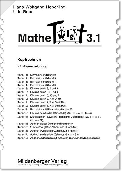 Mathetwist. Rechnen - Spannen - Kontrollieren / Mathetwist 3.1 - Wolfgang Heberling, Udo Roos