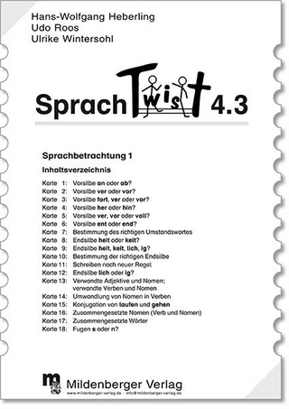 Sprachtwist. Lesen - Spannen - Kontrollieren / 4. Schuljahr: Arbeitskarten mit Selbstkontrolle für Deutsch: 5 Arbeitskartenprogramme mit je 18 Karten