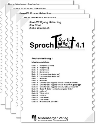 Sprachtwist. Lesen - Spannen - Kontrollieren / 4. Schuljahr: Arbeitskarten mit Selbstkontrolle für Deutsch: 5 Arbeitskartenprogramme mit je 18 Karten