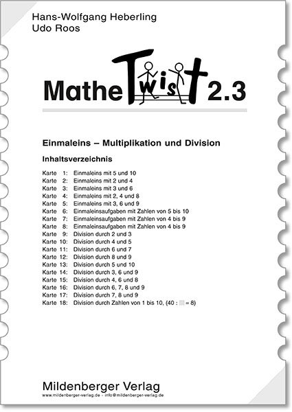 Mathetwist. Rechnen - Spannen - Kontrollieren / 2. Schuljahr. 3 Arbeitskartenprogramme mit jeweils 18 Karten - Wolfgang Heberling, Udo Roos
