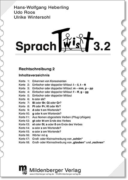 Sprachtwist. Lesen - Spannen - Kontrollieren / 3. Schuljahr: Arbeitskarten mit Selbstkontrolle f&uuml;r Deutsch: 4 Arbeitskartenprogramme mit je 18 Karten - Wolfgang Heberling, Udo Roos, Ulrike Wintersohl