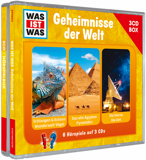 WAS IST WAS 3-CD-H&ouml;rspielbox Geheimnisse der Welt - Dr. Manfred Baur, Kurt Haderer