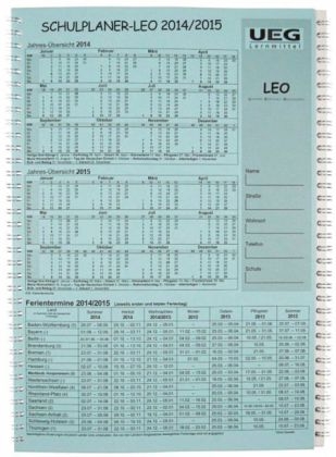 Schulplaner LEO, Lehrerkalender A5 2014/2015