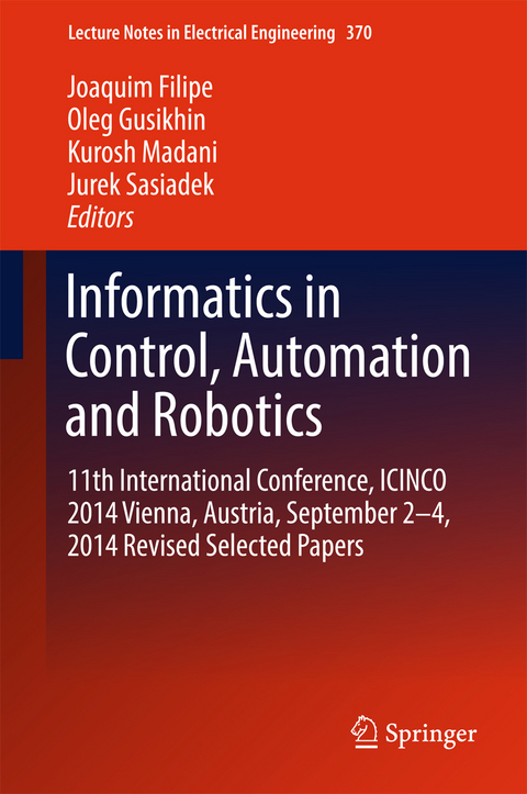 Informatics in Control, Automation and Robotics - 