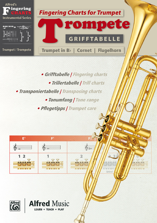 Alfred's Fingering Charts Instrumental Series / Grifftabelle Trompete | Fingering Charts for Trumpet