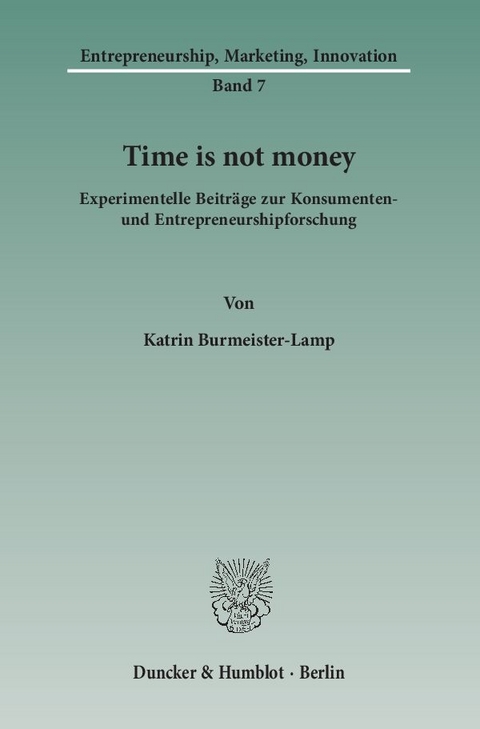 Time is not money. - Katrin Burmeister-Lamp