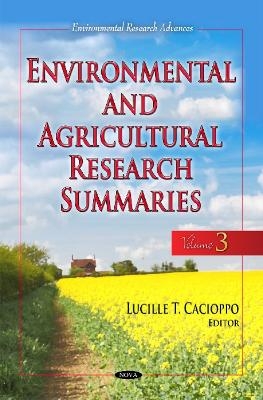 Environmental & Agricultural Research Summaries - 