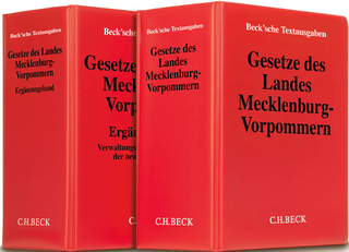 Gesetze des Landes Mecklenburg-Vorpommern und Ergänzungsband Mecklenburg-Vorpommern