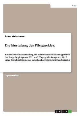 Die Einstufung des Pflegegeldes - Anna Weissmann