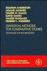 Statistical Methods for Comparative Studies - Sharon Roe Anderson, Ariane Auquier, Walter W. Hauck, David Oakes, Walter Vandaele, Herbert I. Weisberg