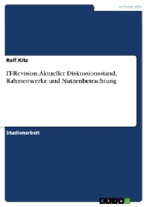 IT-Revision. Aktueller Diskussionsstand, Rahmenwerke und Nutzenbetrachtung - Ralf Kitz