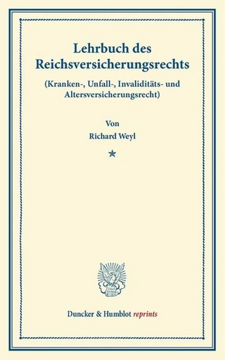 Lehrbuch des Reichsversicherungsrechts.