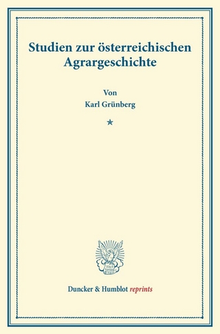 Studien zur österreichischen Agrargeschichte.