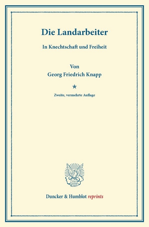 Die Landarbeiter - Georg Friedrich Knapp