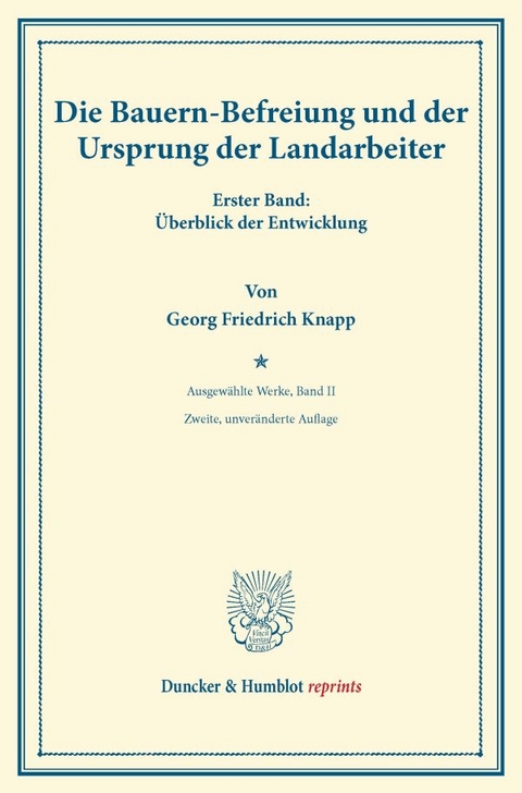 Die Bauernbefreiung - Georg Friedrich Knapp