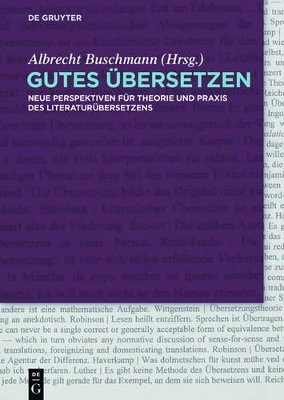 Gutes &Uuml;bersetzen - 