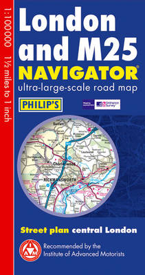 London and M25 Navigator Map