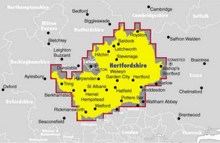 Ordnance Survey Hertfordshire Street Atlas