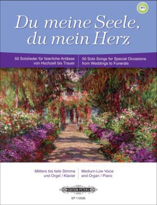 Du meine Seele, du mein Herz, f&uuml;r mittlere bis tiefe Stimme + Orgel/Klavier - 