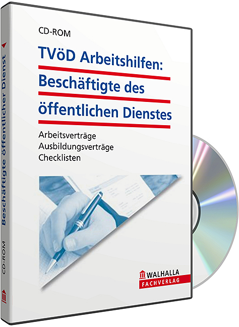 CD-ROM TV&ouml;D Arbeitshilfen: Besch&auml;ftigte des &ouml;ffentlichen Dienstes (Grundversion) - Walhalla Walhalla Fachredaktion