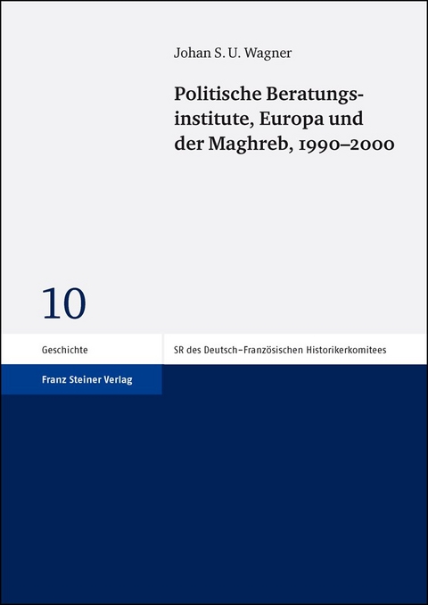 Politische Beratungsinstitute, Europa und der Maghreb, 1990&ndash;2000 - Johan S. U. Wagner