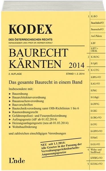 KODEX Baurecht K&auml;rnten - Sonja K&ouml;ffler