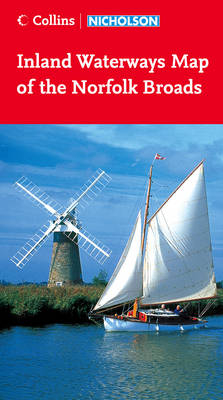 Collins/Nicholson Inland Waterways Map of the Norfolk Broads