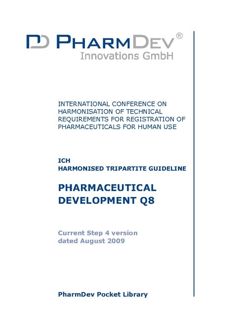 ICH Q8 Pharmaceutical Development
