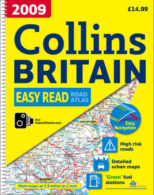 2009 Collins Easy Read Road Atlas Britain