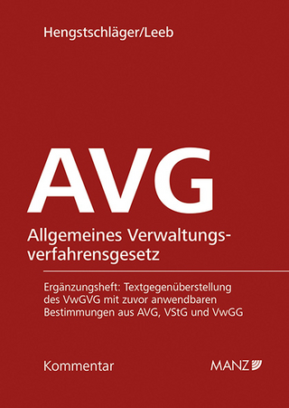 AVG Allgemeines Verwaltungsverfahrensgesetz