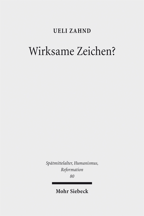 Wirksame Zeichen? - Ueli Zahnd