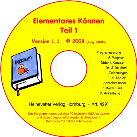 Lernsoftware / Elementares K&ouml;nnen 1 - J&uuml;rgen Reichen