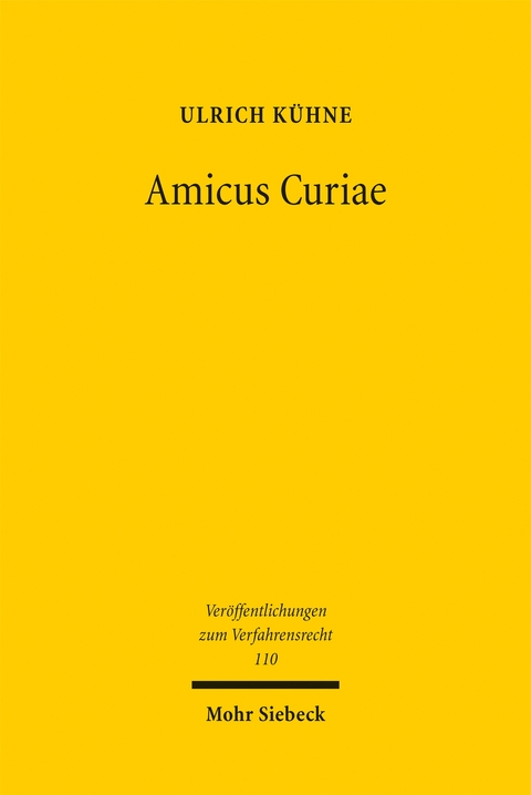 Amicus Curiae - Ulrich K&uuml;hne