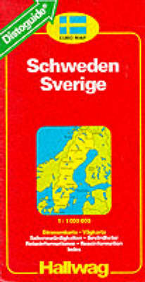 Sweden Road Map -  Hallwag