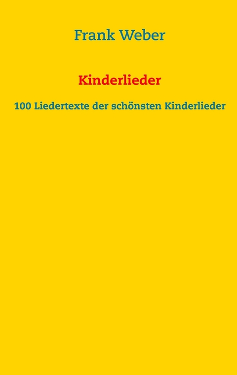 Kinderlieder - Frank Weber