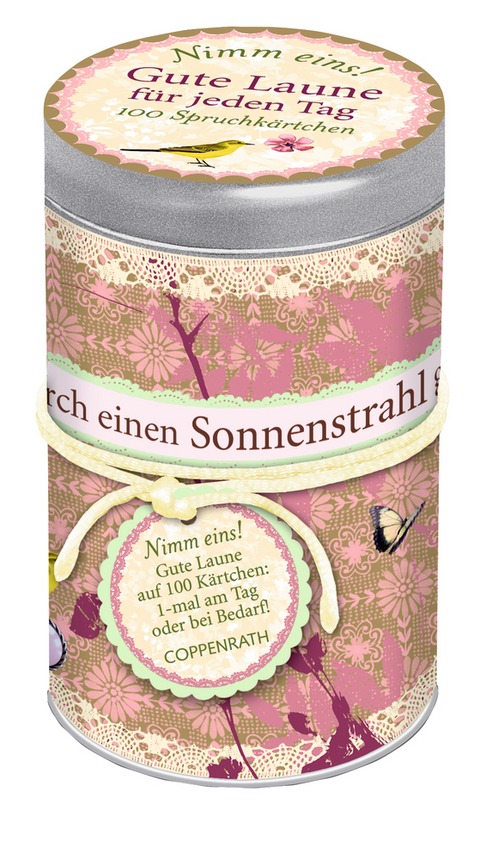 Spr&uuml;chedose: Nimm eins! Gute Laune f&uuml;r jeden Tag