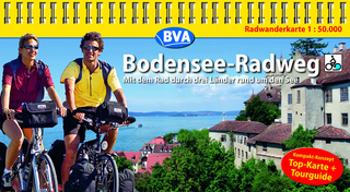 Kompakt-Spiralo BVA Bodensee-Radweg Mit dem Rad durch drei Länder rund um den See Radwanderkarte 1:50.000