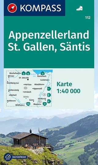 KOMPASS Wanderkarte Appenzellerland, St. Gallen, Säntis