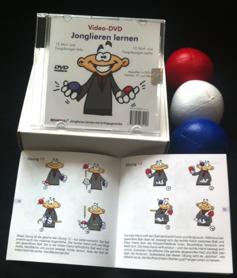 Video-DVD Jonglieren lernen & 3 Jonglierb&auml;lle - Stephan Ehlers