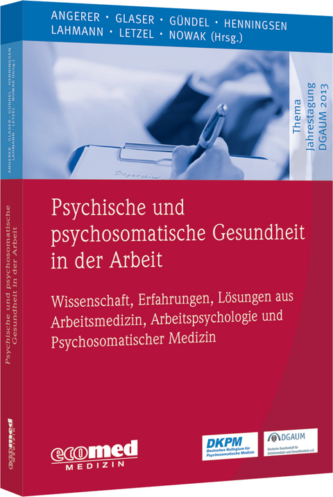 Psychische und psychosomatische Gesundheit in der Arbeit - Peter Angerer, J&uuml;rgen Glaser, Harald G&uuml;ndel, Peter Henningsen, Claas Lahmann, Stephan Letzel, Dennis Nowak