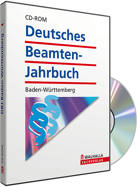 CD-ROM DBJ - Deutsches Beamten-Jahrbuch Baden-W&uuml;rttemberg Datenbank (Grundversion) -  Walhalla Fachredaktion