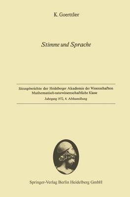Stimme Und Sprache - Kurt Goerttler