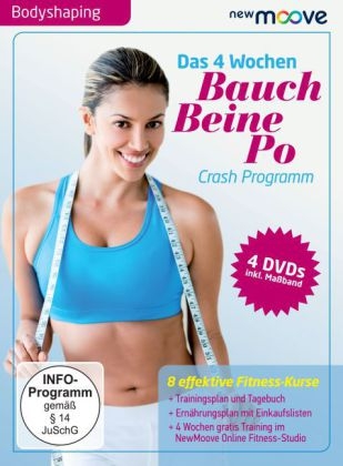 NewMoove: Das 4 Wochen Bauch Beine Po Crash Programm, 4 DVDs