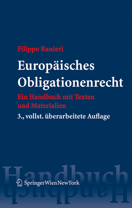 Europ&auml;isches Obligationenrecht - Filippo Ranieri