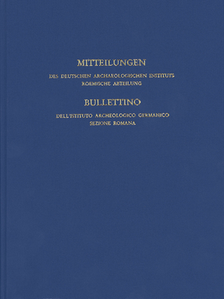 Mitteilungen des Deutschen Archäologischen Instituts, Römische Abteilung